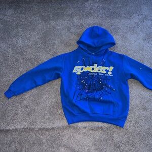 Sp5der Blue Hoodie